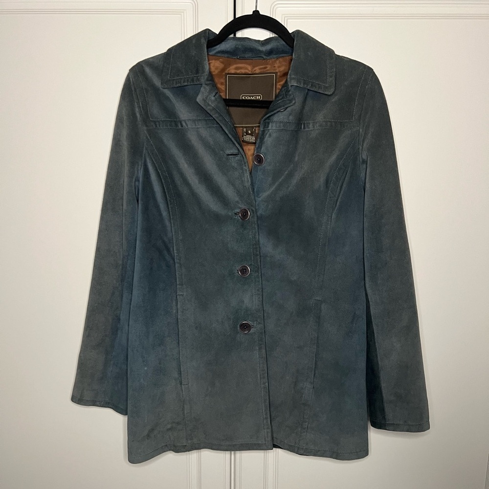 Vintage Coach 100% Suede Leather Jacket – Y2K Era - Picture 2 of 16